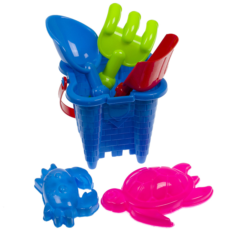 TOY BEACH BUCKET SET 008694 BLUE